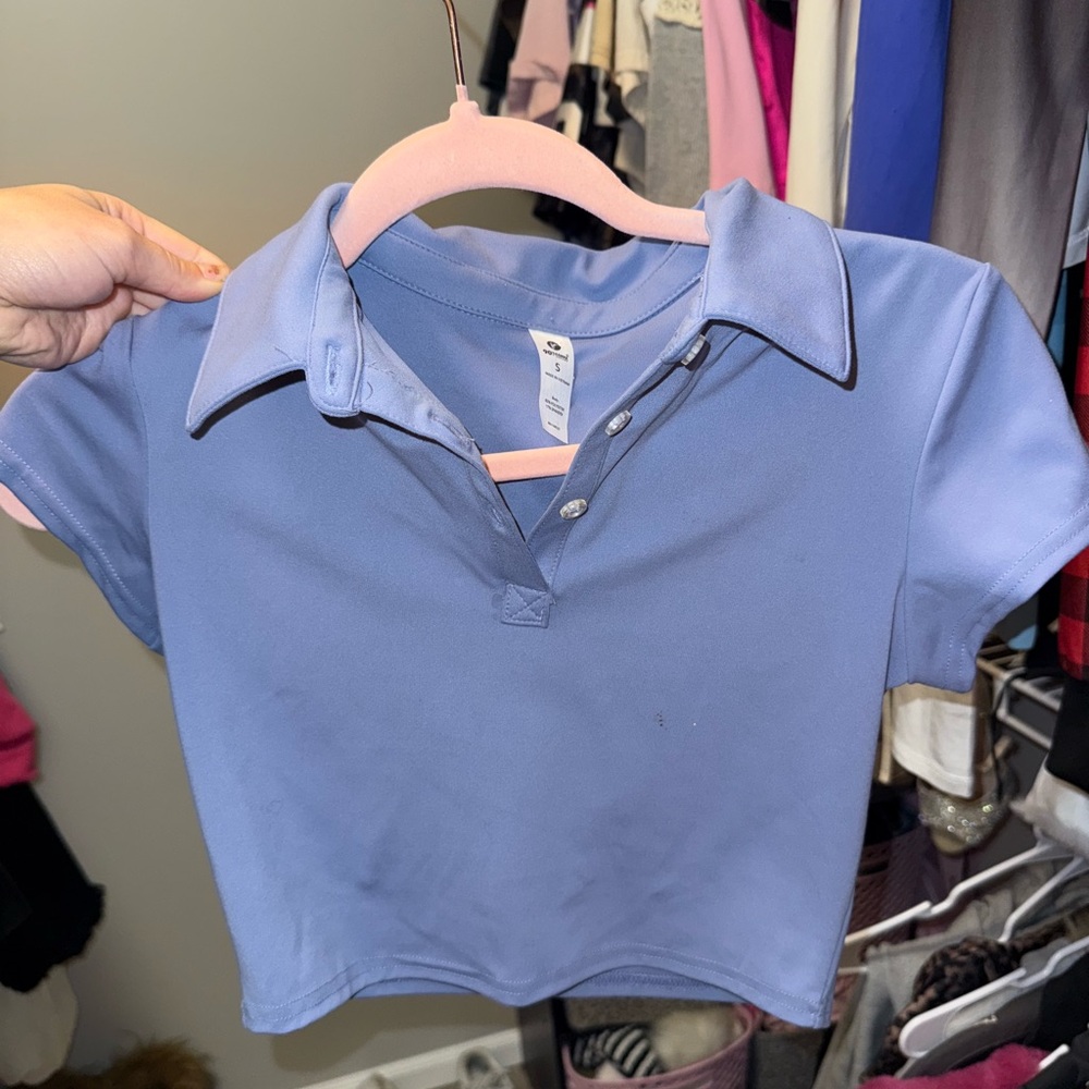Blue Collared Polo Shirt